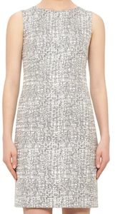 NWPT A-k-r-i-s Punto Jacquard silvery sheath dress